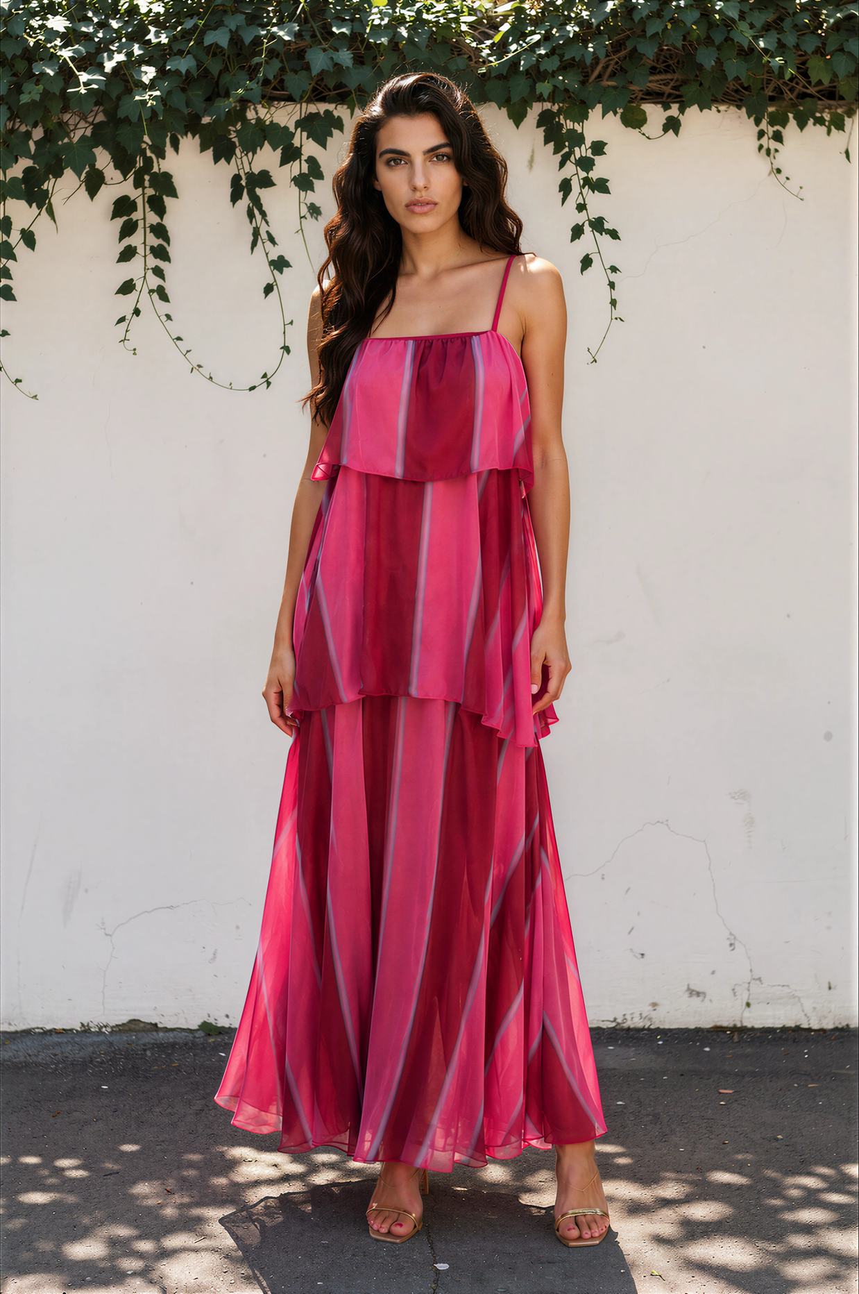 Vestido Carolina rosa