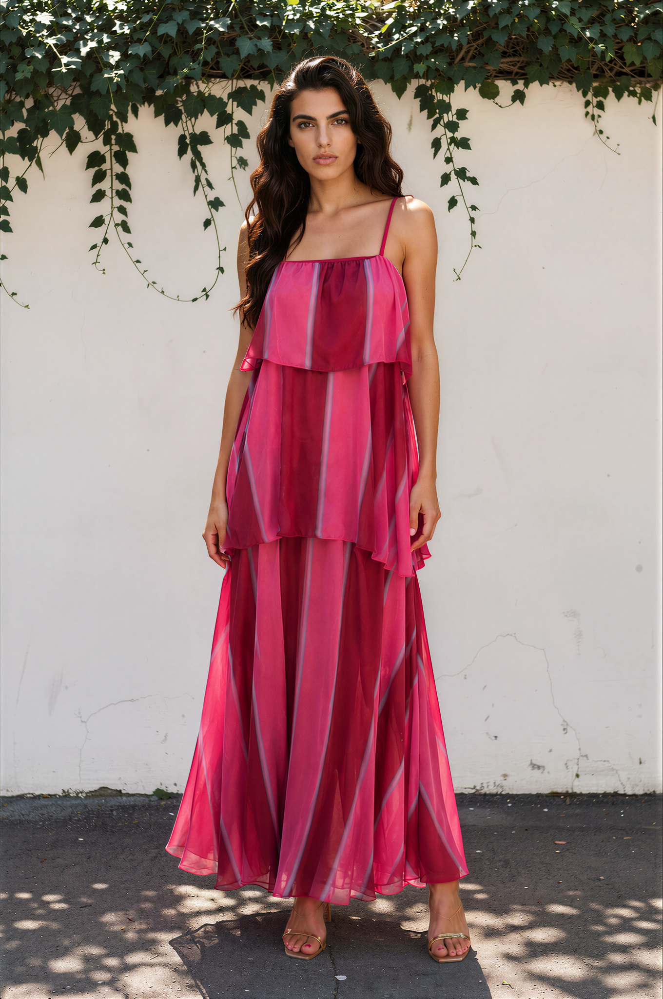 Vestido Carolina rosa