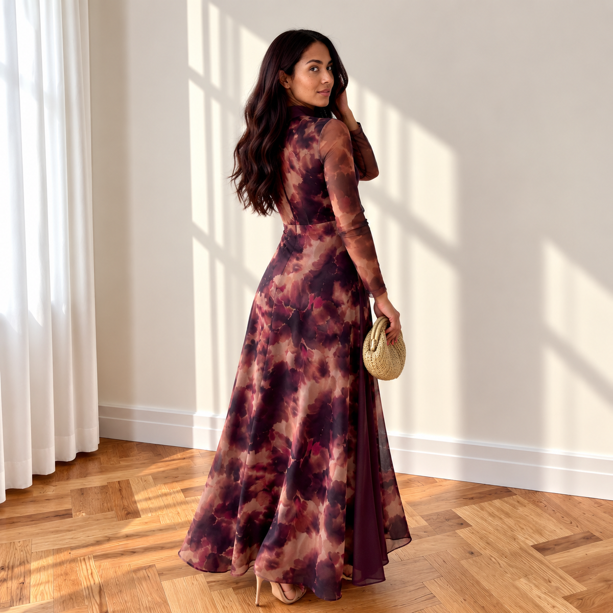 Vestido Berta Marrón