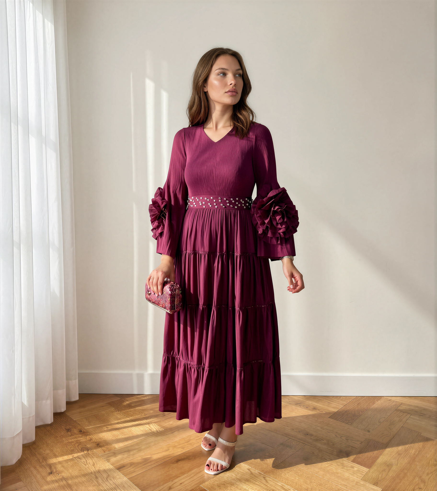 Vestido Camila Burdeos