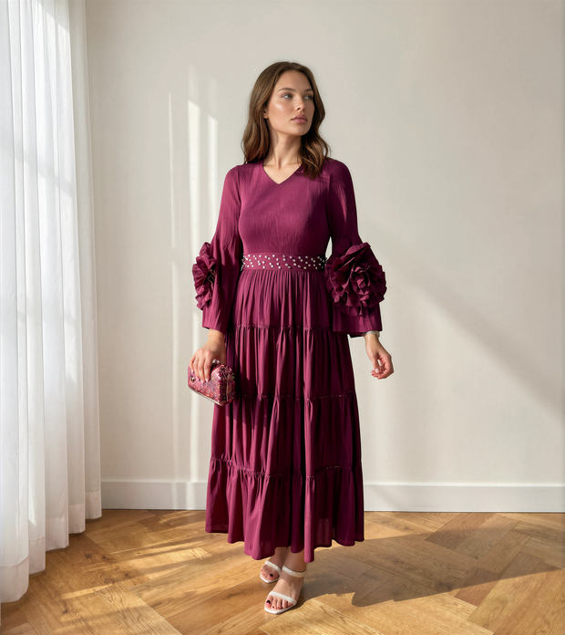 Vestido Camila Burdeos