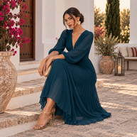 Vestido Valeria petróleo