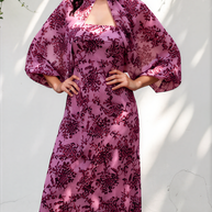 Vestido Elysa Mangas capas
