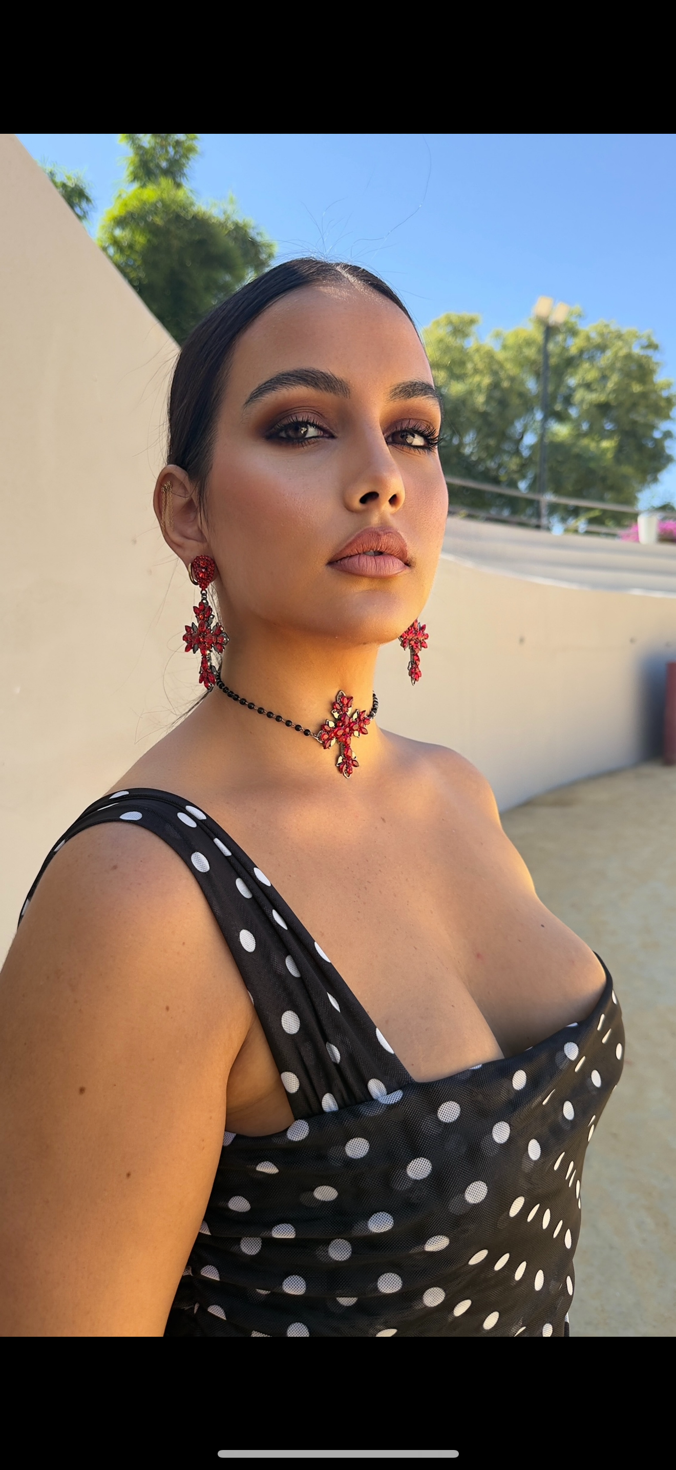 Choker y pendientes Cruces Fiorela