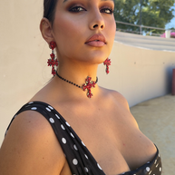 Choker y pendientes Cruces Fiorela