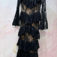Vestido Mariana Encaje volantes