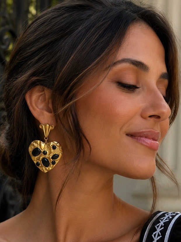 Pendientes corazón Leila