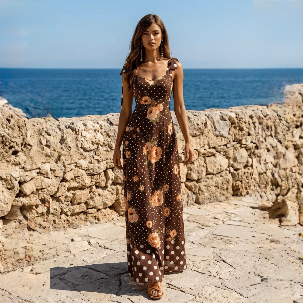 Vestido Guadiana Marrón