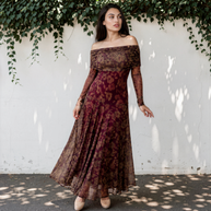 Vestido Catrina vino