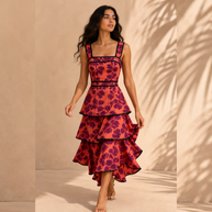 Vestido Adela Coral