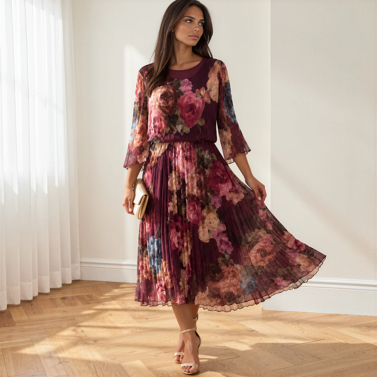Vestido Belinda Burdeos