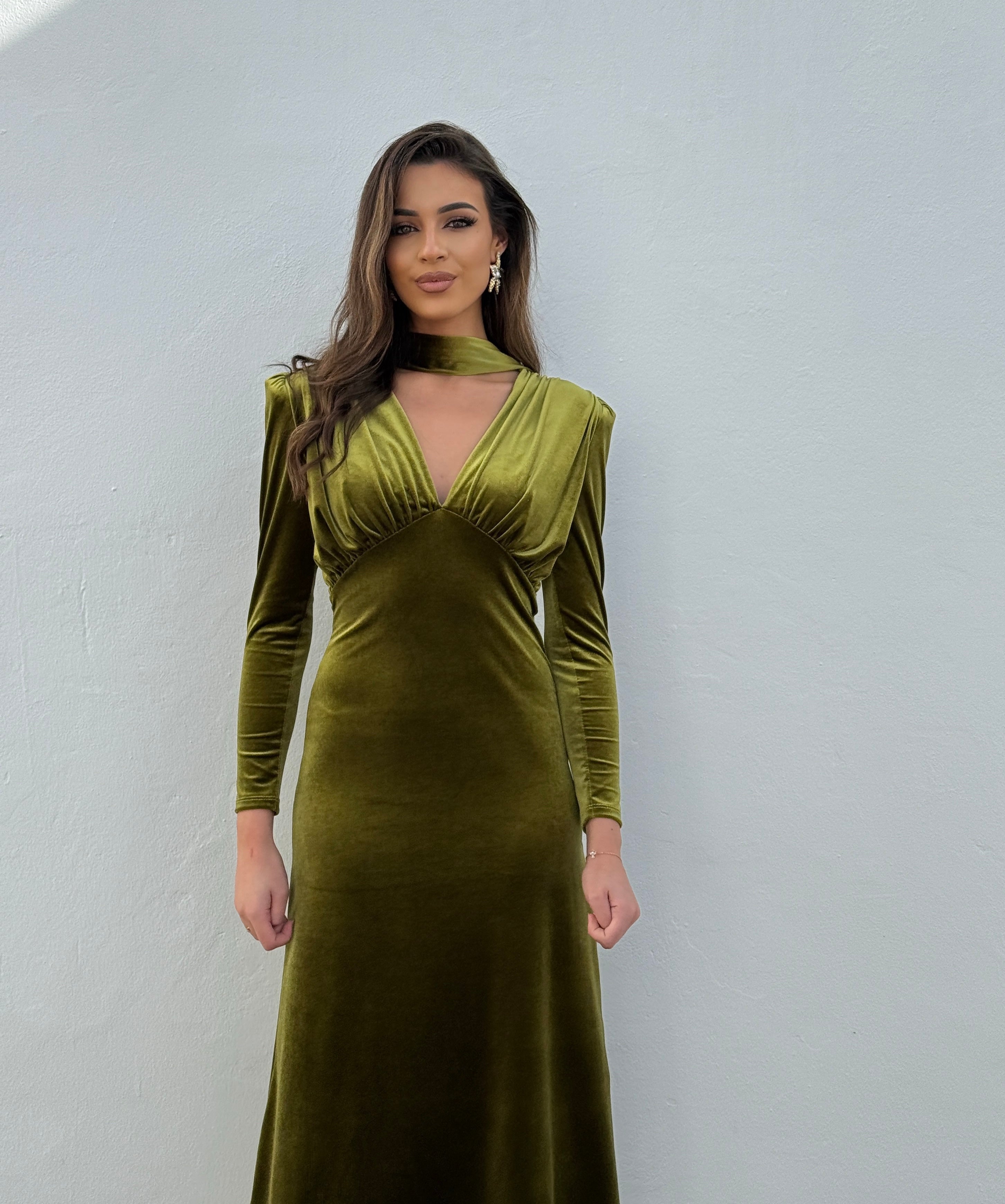 Vestido Nizar pistacho