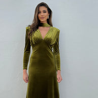 Vestido Nizar pistacho