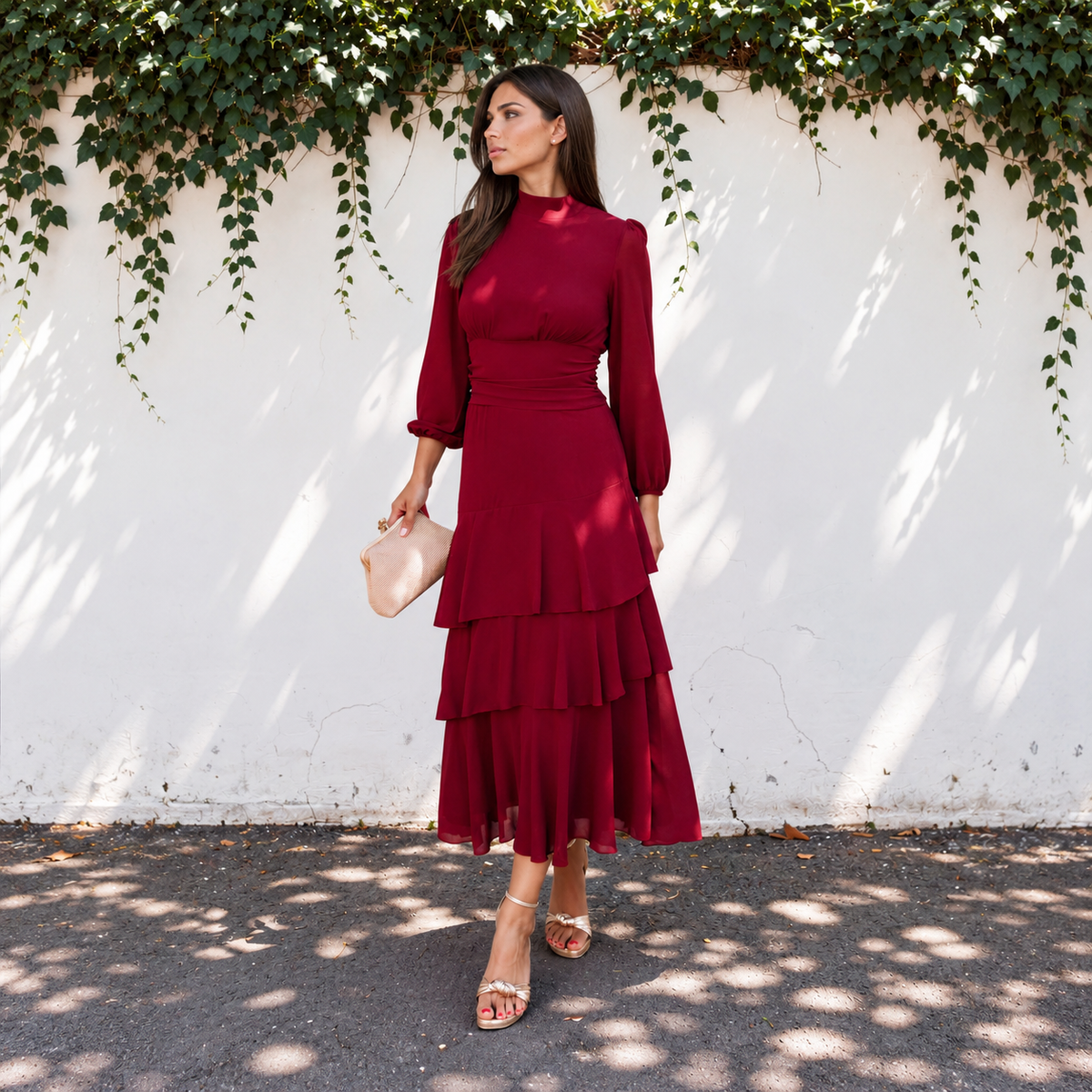Vestido Ornella Burdeos