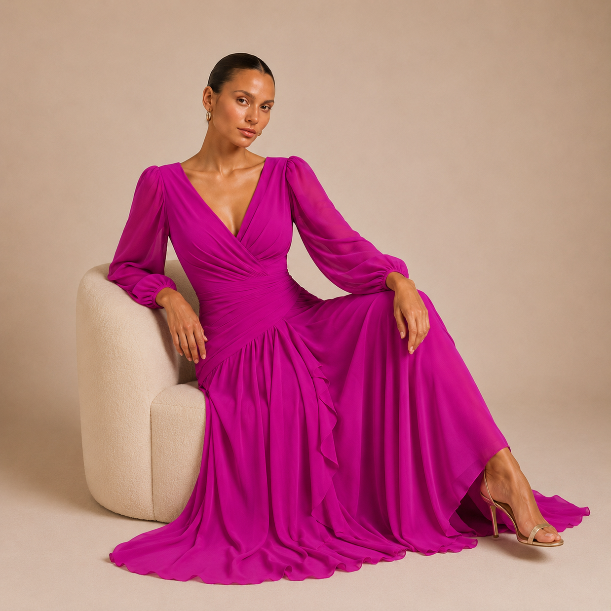 Vestido Miranda Buganvilla
