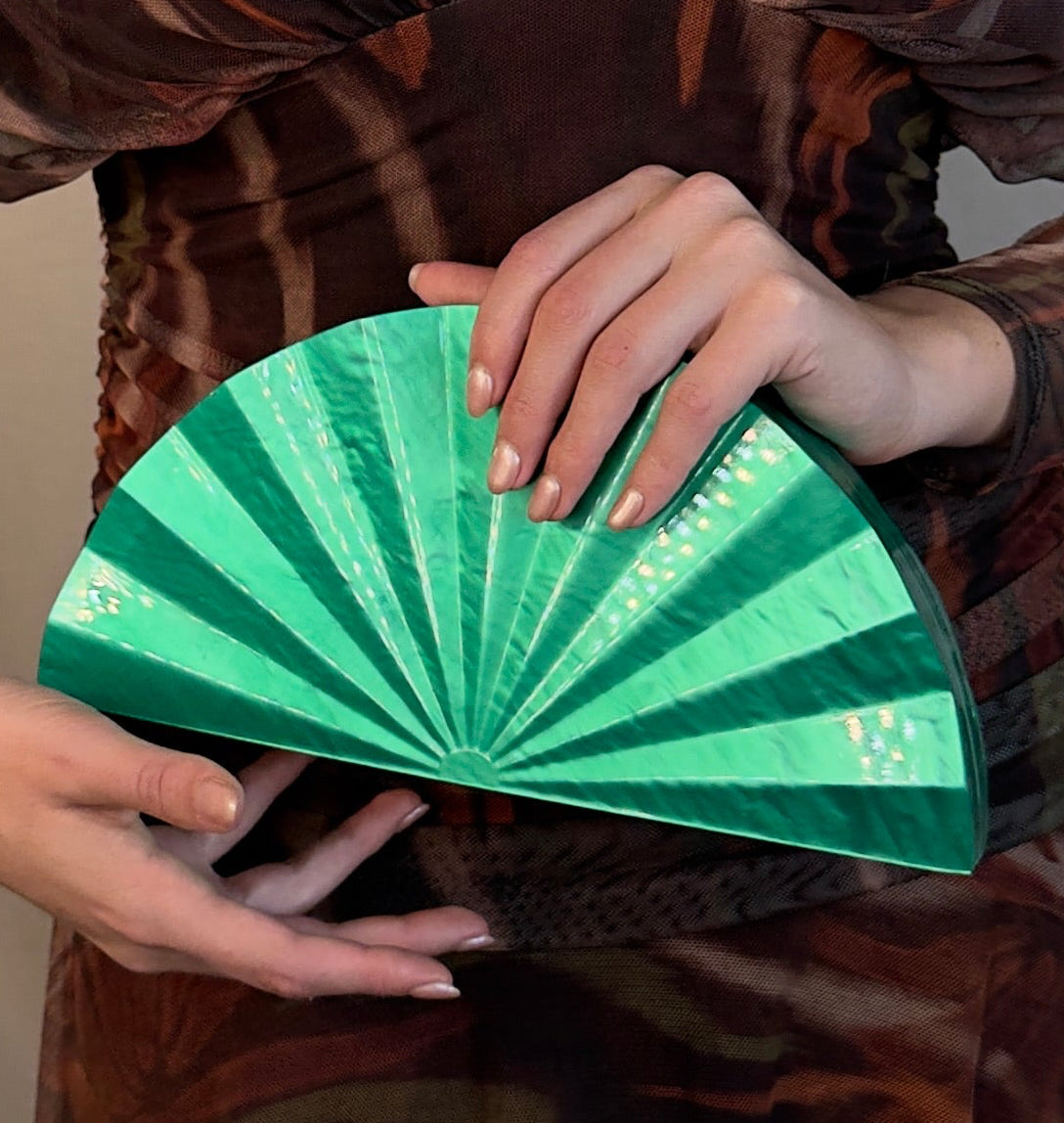 Bolso Abanico verde