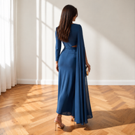 Vestido Troya petróleo