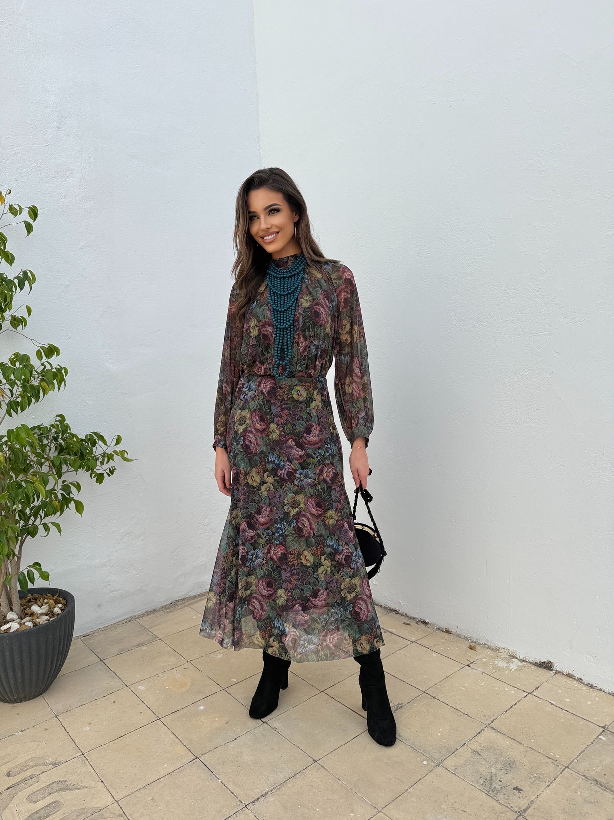 Conjunto Floral Falda/Blusa