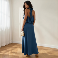 Vestido Sibila petróleo