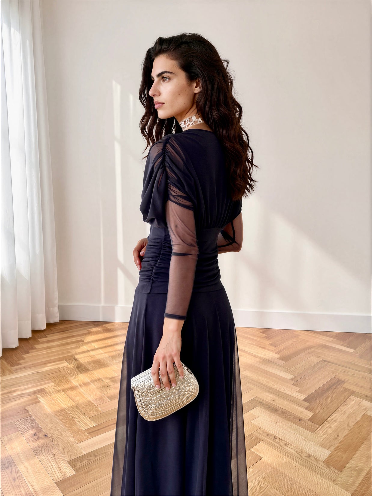 Vestido Talía Azul Marino