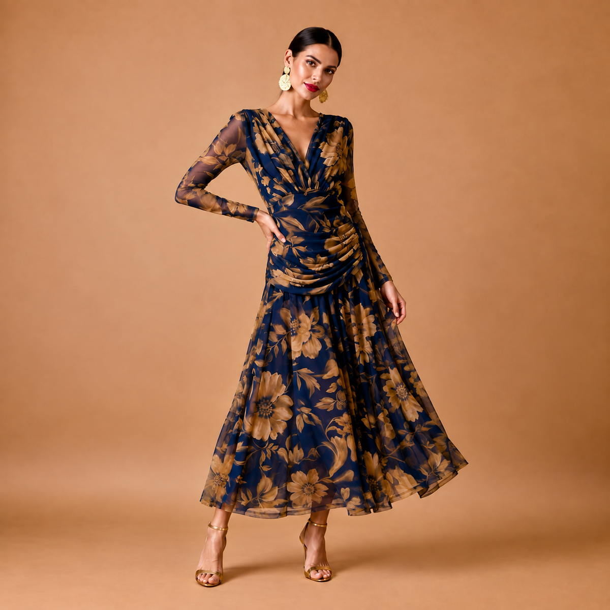 Vestido Olivia flores