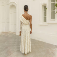 Vestido Marlene Blanco roto