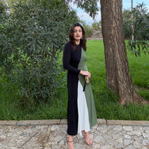 Vestido Tricolor Noa Verde