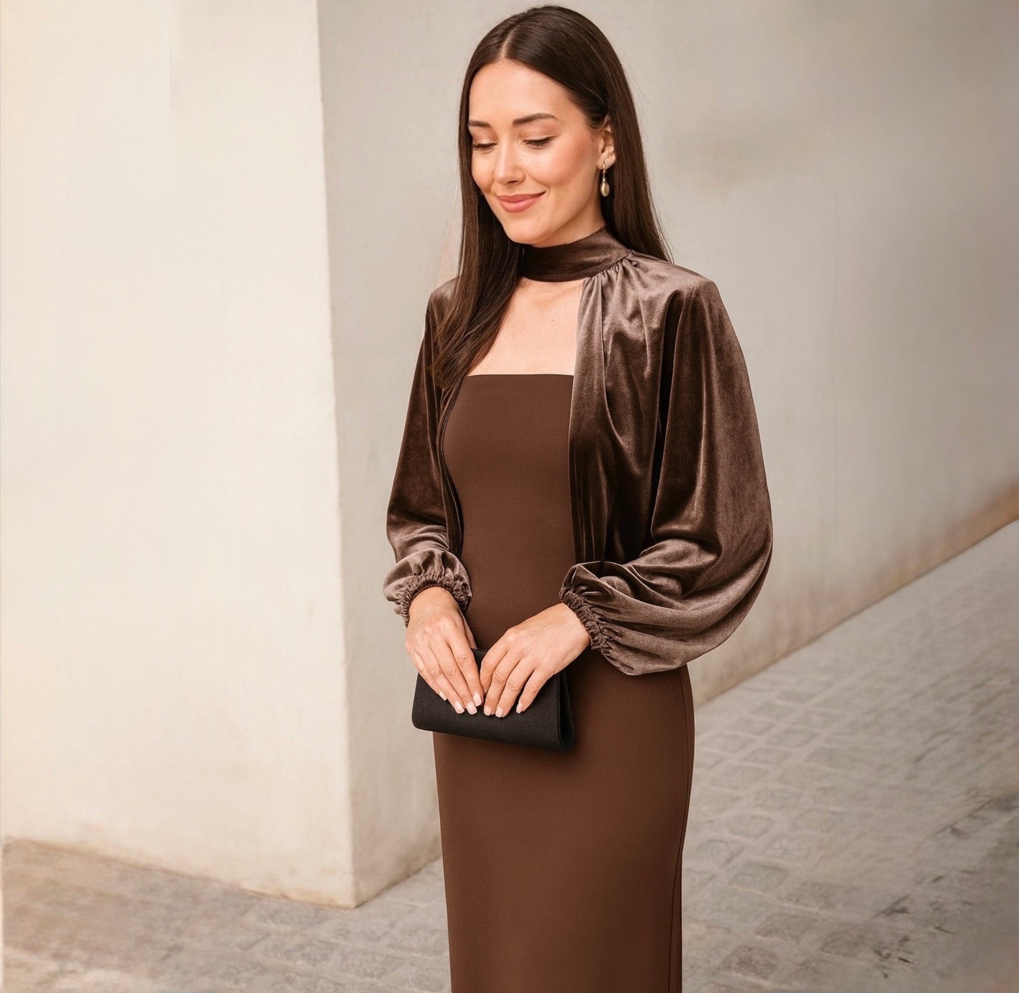 Vestido Simoneta Marrón