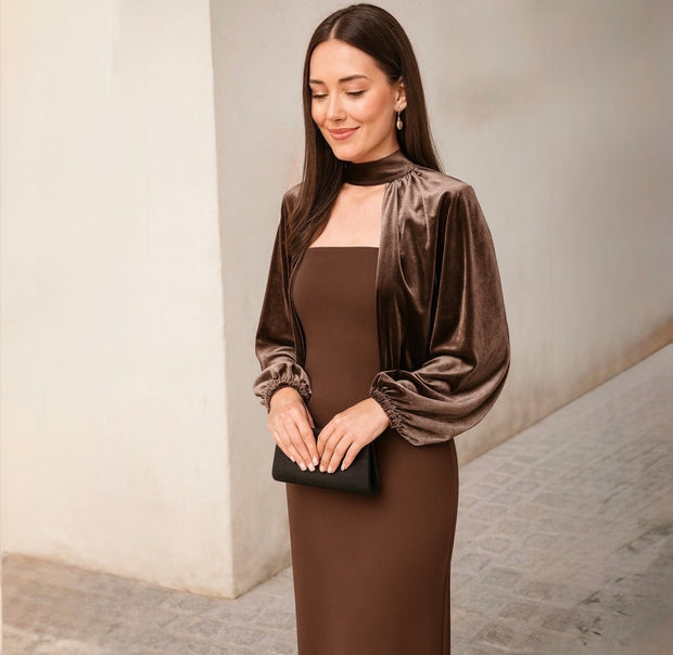 Vestido Simoneta Marrón