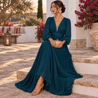 Vestido Valeria petróleo