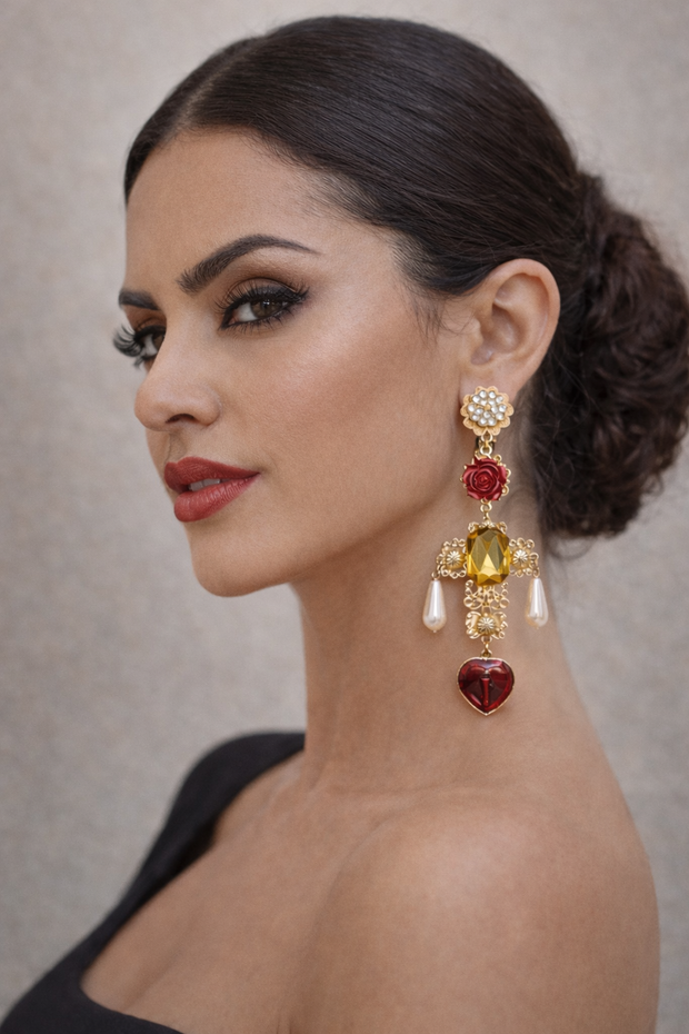 Pendientes de cruces Mía