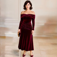 Vestido Mila Burdeos