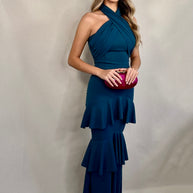 Vestido Cayetana Petroleo