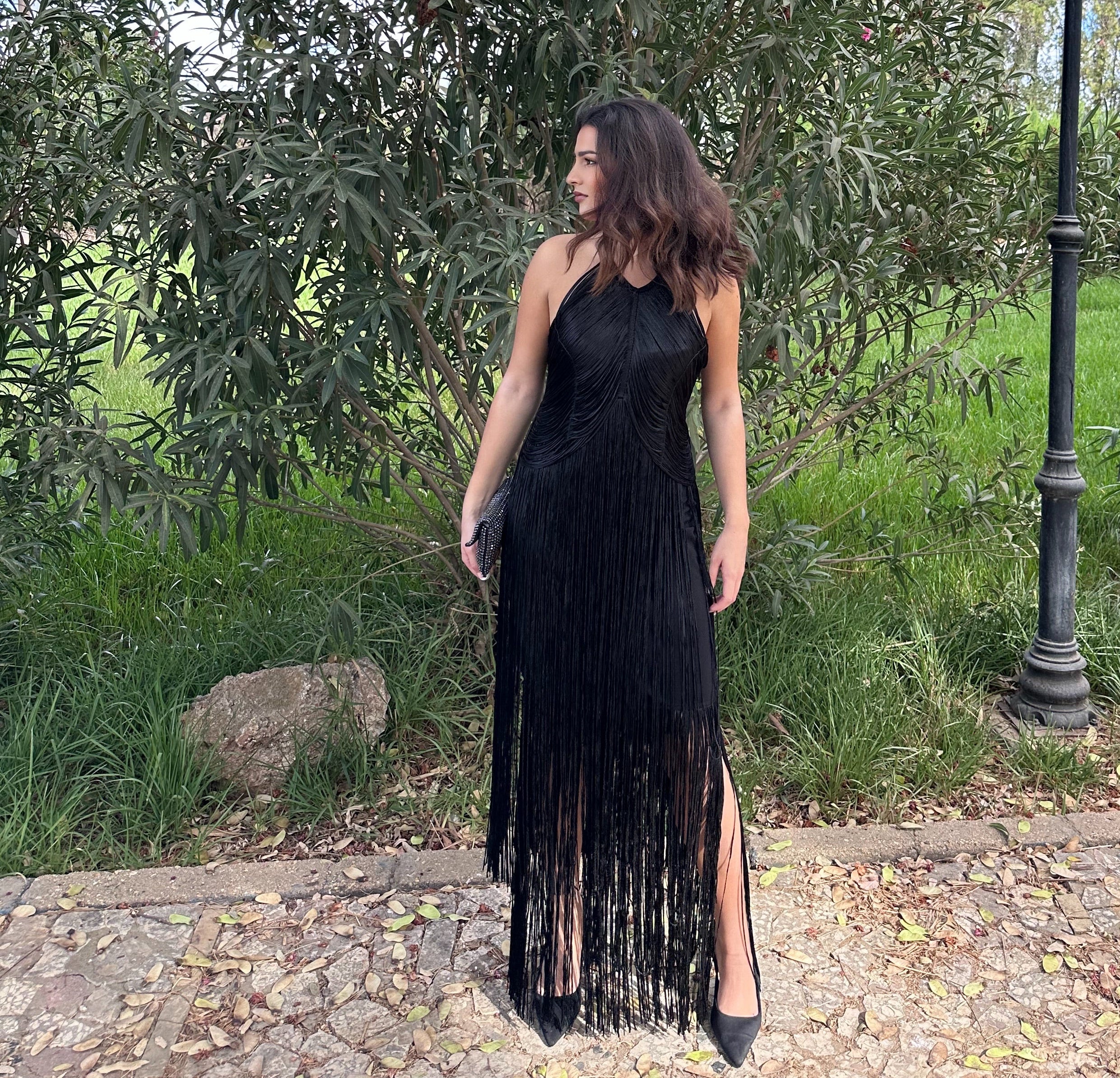 Vestido Laiya Flecos