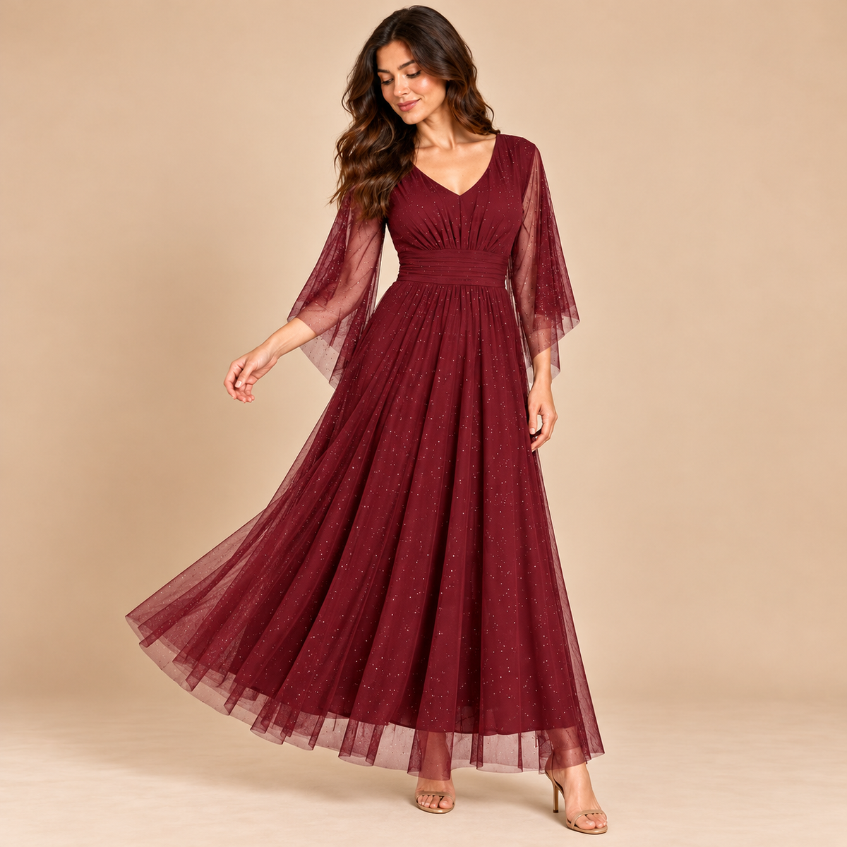 Vestido Susana Burdeos