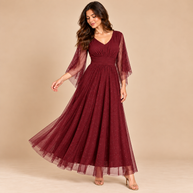 Vestido Susana Burdeos