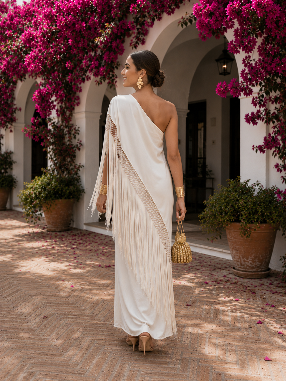 Vestido Pastora Beige