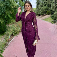 Vestido Dafne Burdeos