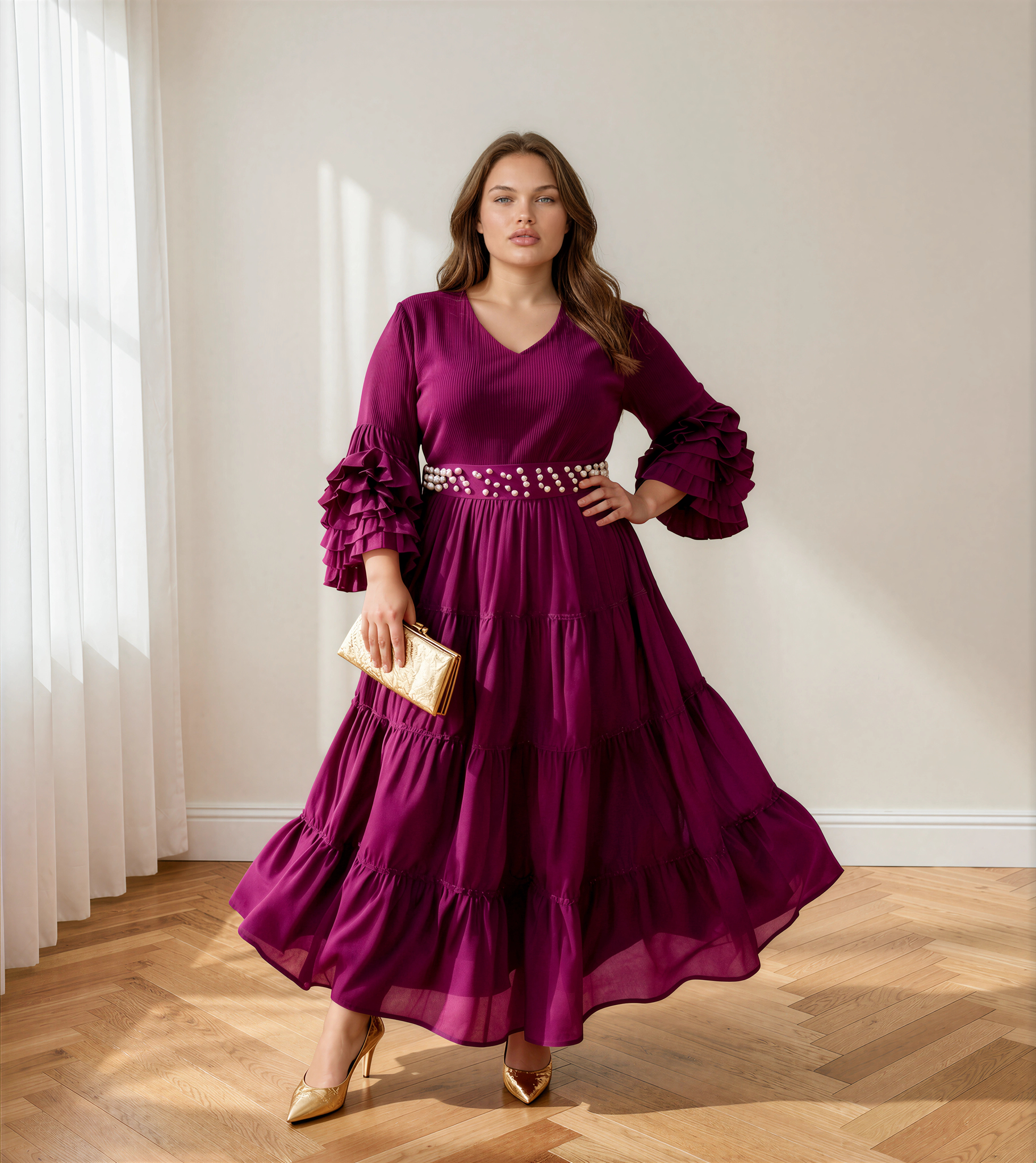 Vestido Camila Burdeos