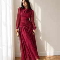 Vestido Stella Burdeos
