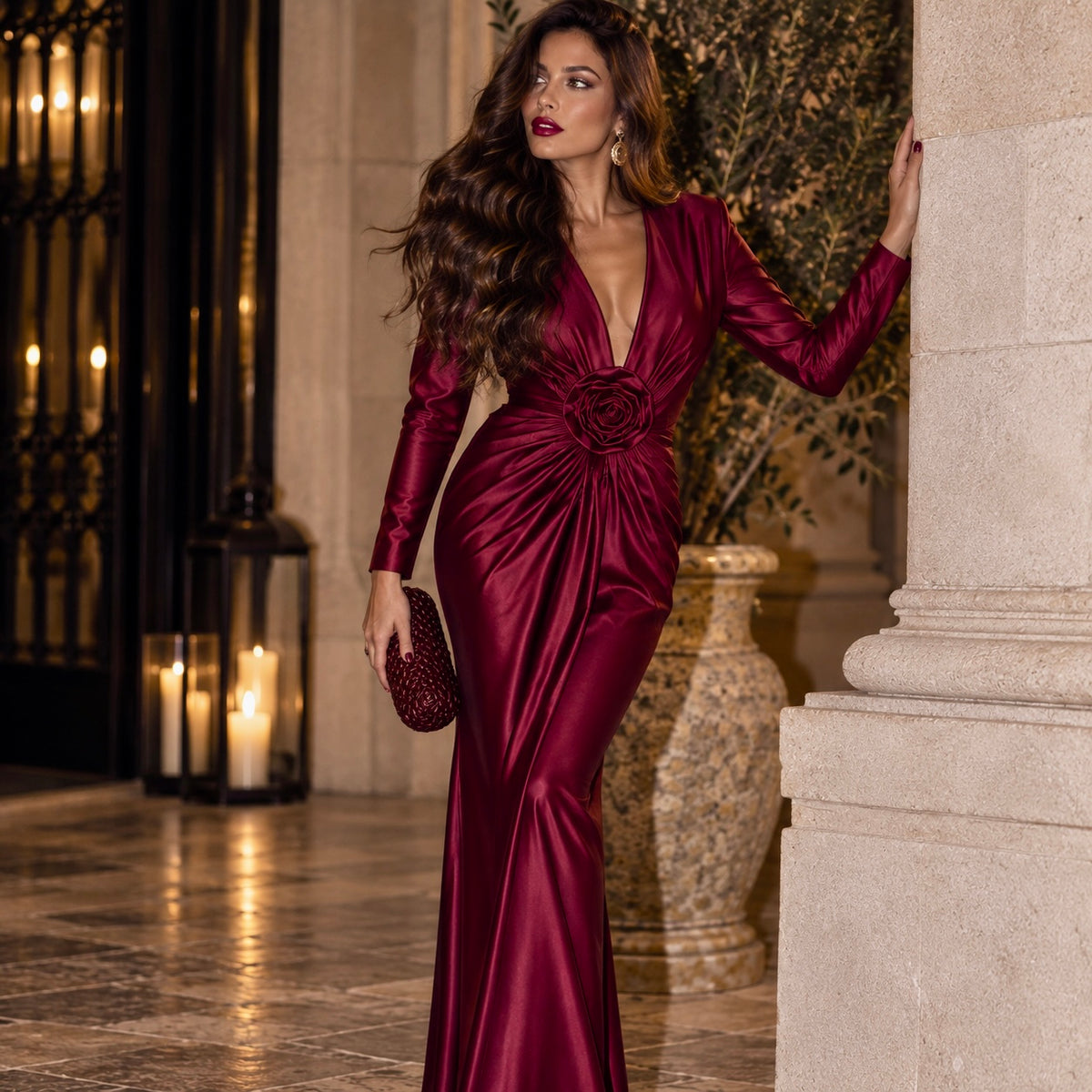 Vestido Lempika Burdeos