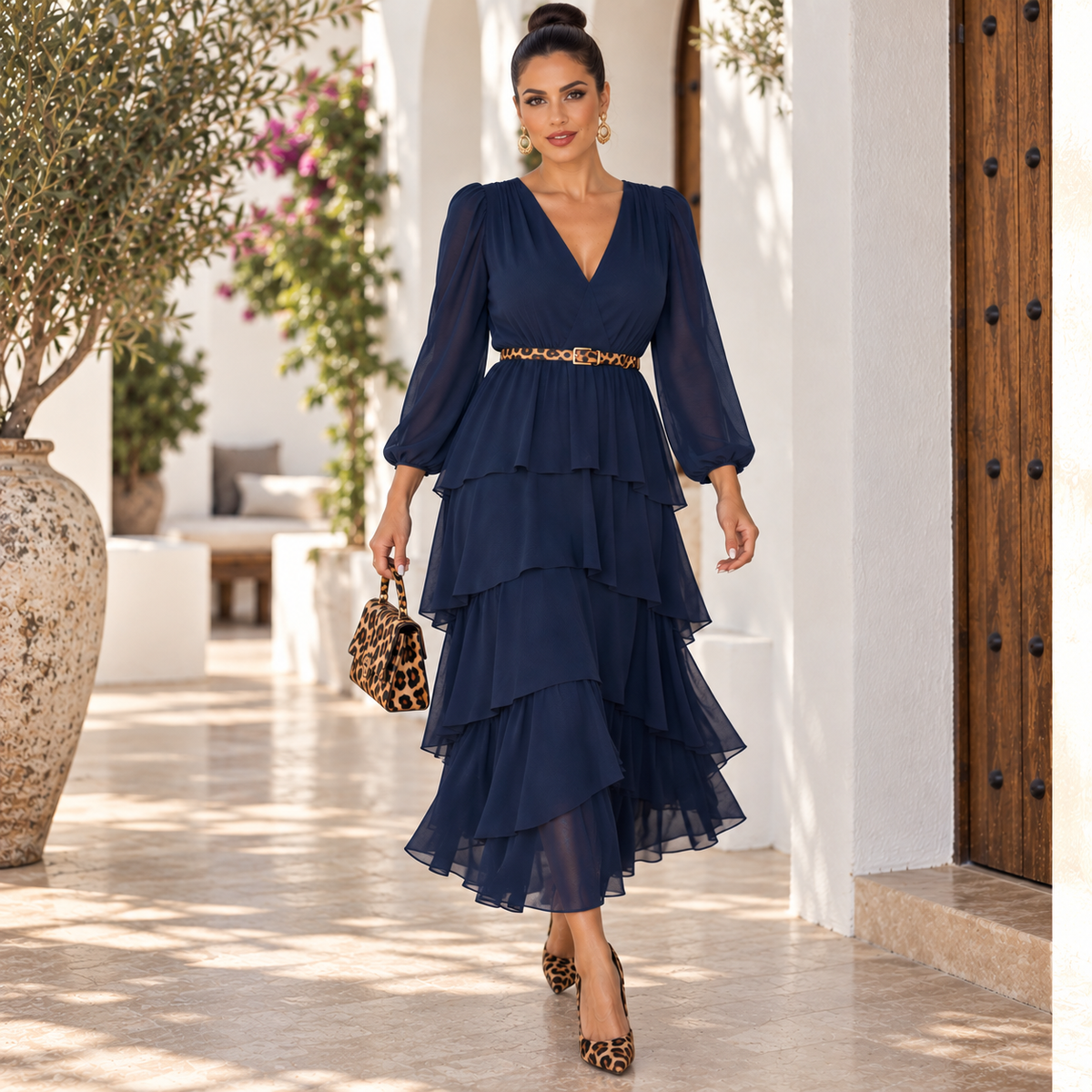 Vestido Isabella Azul Marino