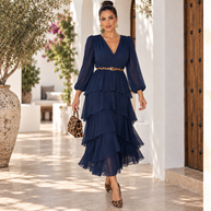 Vestido Isabella Azul Marino