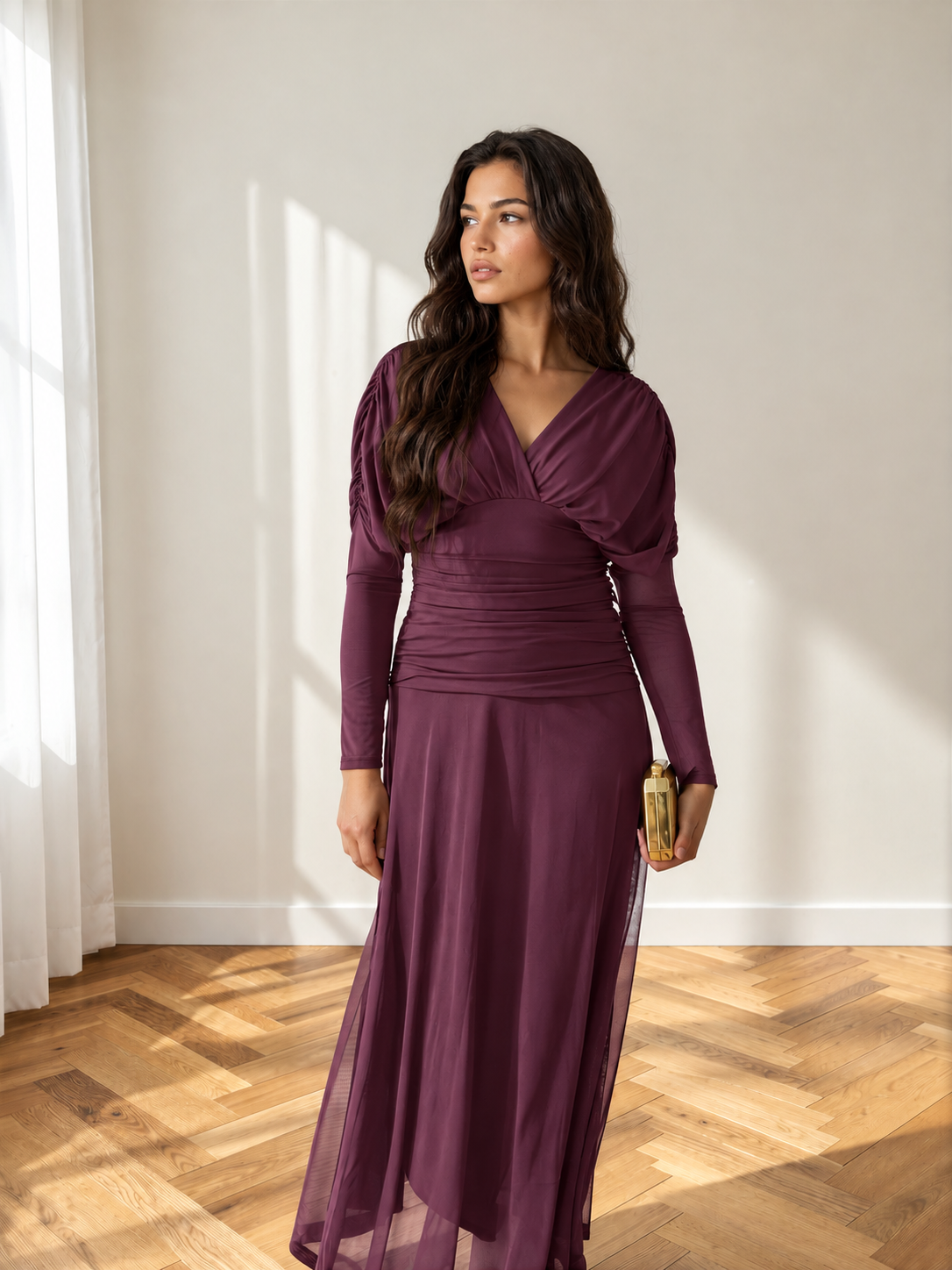 Vestido Talía Berenjena