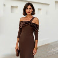 Vestido Luciana Marrón