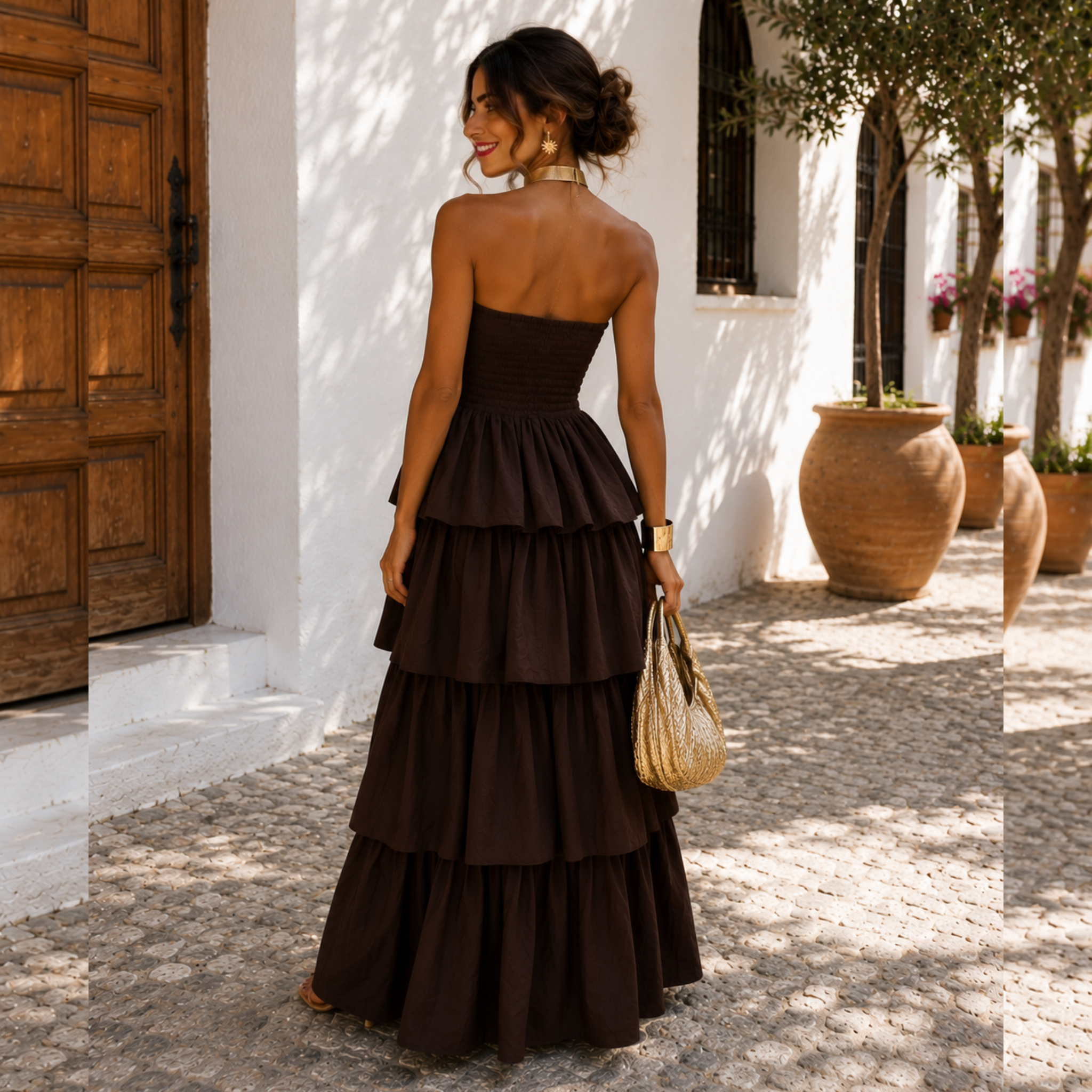 Vestido Candela Marrón