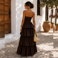 Vestido Candela Marrón