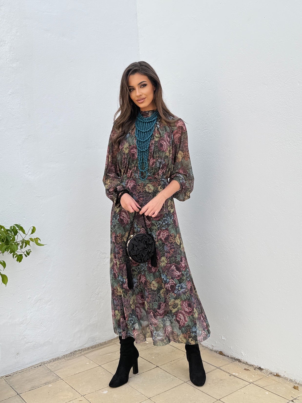 Conjunto Floral Falda/Blusa