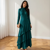 Vestido Carolina Petróleo