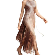 Vestido Laiya Flecos